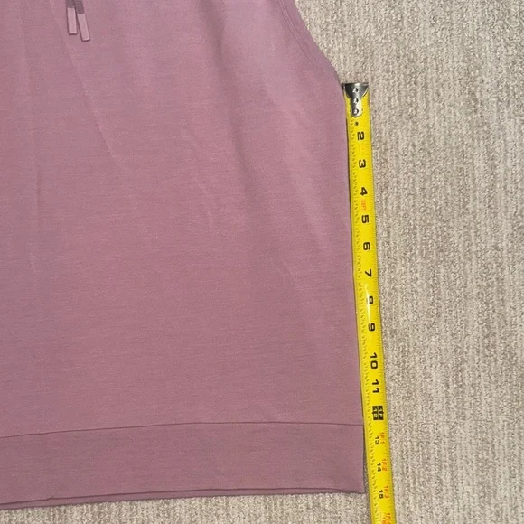 Lululemon Woman's Size 10 Stronger as One Sleeveless Hoodie Vintage Mauve - Picture 7 of 13